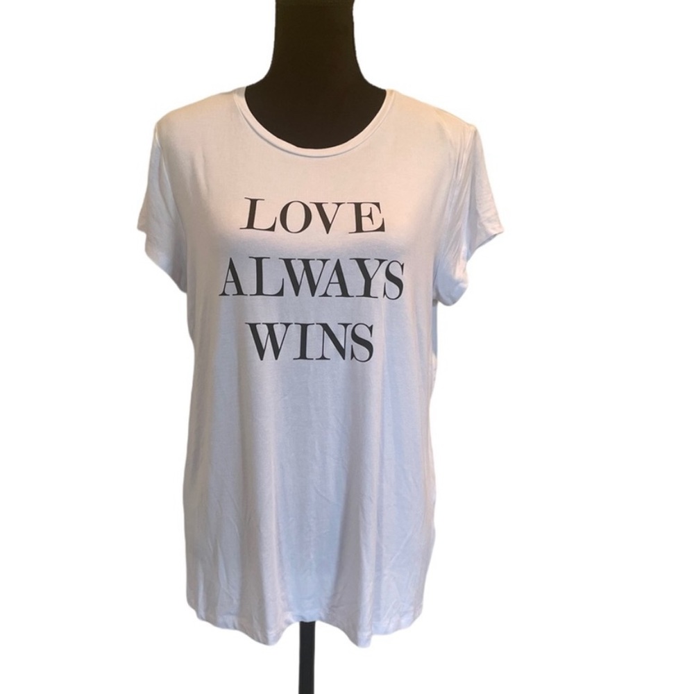 Philosophy NWT white shortsleeve graphic motivational minimal T-shirt size large